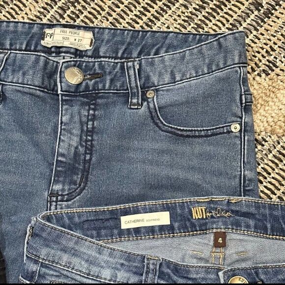 Premium Brand Mixed Denim Bundle! Free People Gap Joe's Kut from Kloth Silver - Picture 9 of 11